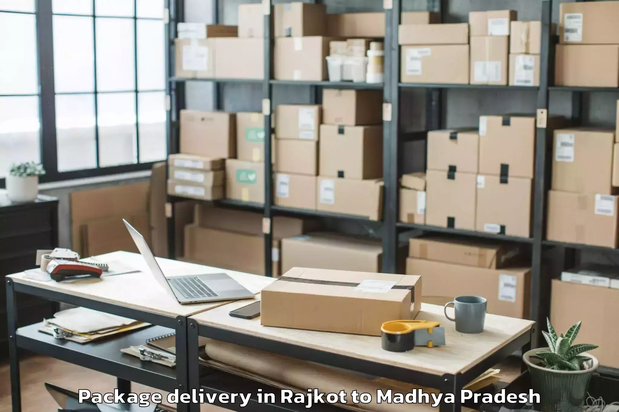 Reliable Rajkot to Khilchipur Package Delivery